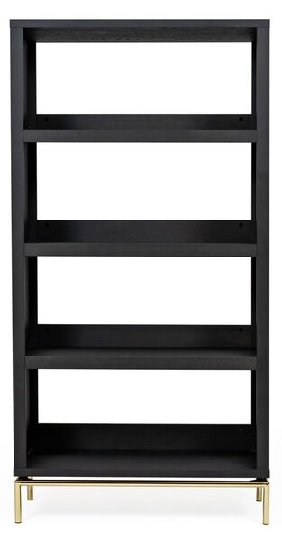 Libreria nera 90x173 cm Pimlico - Woodman