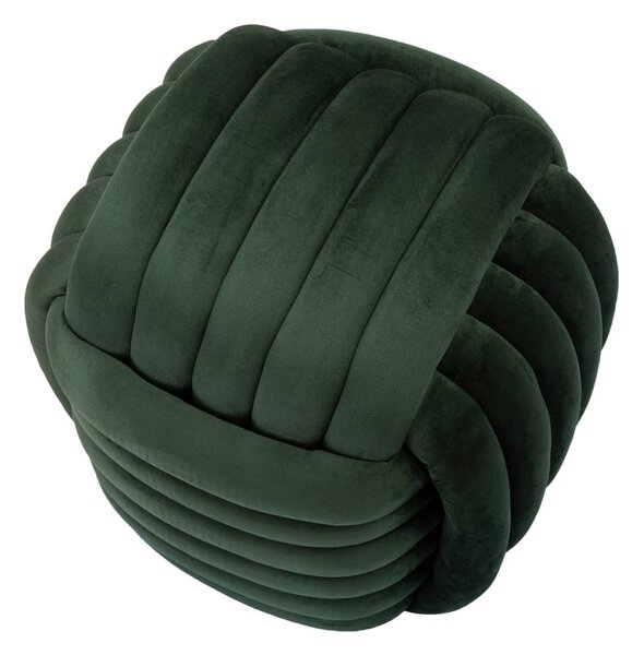 Poggiapiedi in velluto verde Softy - Mauro Ferretti