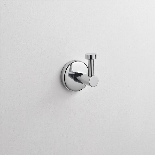 Appendino singolo 5,5x6,5xh8 cm inox lucido fissaggio con viti e stop