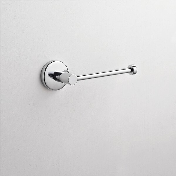 Portarotolo da bagno fissaggio a muro IDRA 18x6,5xh5,5 cm inox lucido fissaggio stop e viti bagno galvanico di oltre 22 micron inalterabile nel tempo