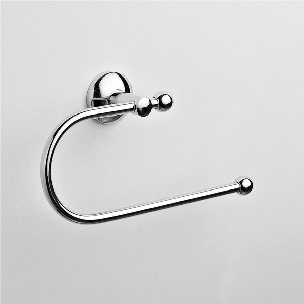 Porta asciugamano da Bidet Mod ZACINTO 30x6xh12 cm placche rotonde forme arrotondate in finitura cromo lucido fissaggio a viti