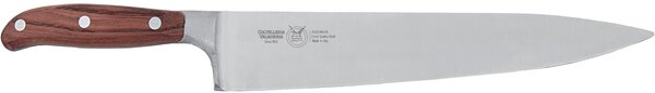 Coltello Trinciante da cuoco lama forgiata i strumento base in cucina per tagliare, n acciaio W.Nr.1.4116 cm 31 , manico in legno di mogano , colore manico in legno di mogano scuro
