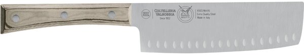 Coltello Nakiri Olivato in acciaio 18/10 cm 16 manico in Paperstone ideale per il taglio e la lavorazione delle verdure molto precisi