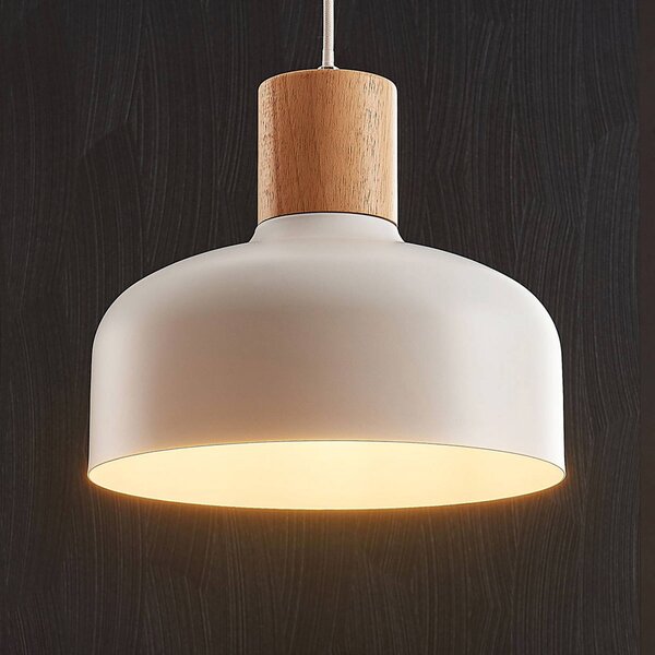 Lampada a sospensione Carlise Lindby, dimmerabile, Bianco / Opale, Soggiorno / Sala da pranzo, Metallo, Scandinavo, Lampada a sospensione