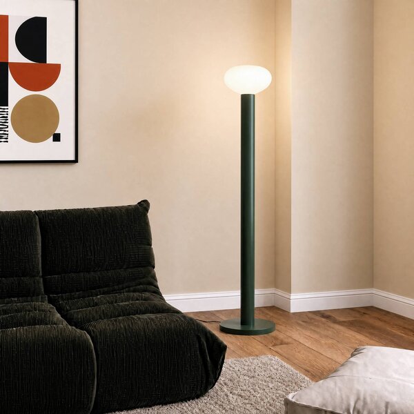 Lampada da terra di design Flo ALDEX, Verde, Soggiorno / Sala da pranzo, Metallo, Design, Lampada da terra