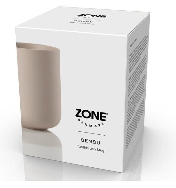 Portaspazzolino beige in gres Sensu – Zone
