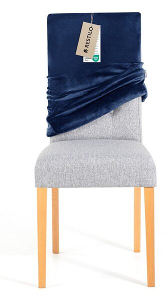 Coprisedia blu con rivestimento elastico per sedie 48 cm Sento – Restilo