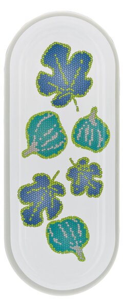 Vassoio Rettangolare Sushi ,Sandwich, Caff� FICUS Touch-Mel in melamina 38x15,5xh 2 cm certificato per l'uso alimentare