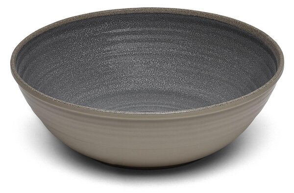 Insalatiera in Melamina Centro tavola Renna Nera Grande � 31xh8 cm certificato per l'uso alimentare colore Nero Sabbia Vulcanica