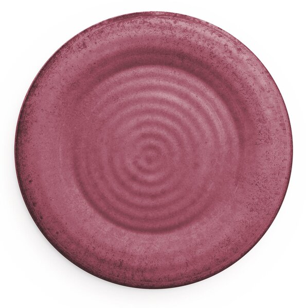 Piatto piano in melamina set 2 pezzi MONO � 29,2 cm certificato per l'uso alimentare colore magenta