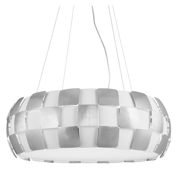 Lampada a sospensione a LED BEACON in Acciaio e policarbonato 56x56xh filo 120 cm - 40 W- 3050 Lumen Colore bianco