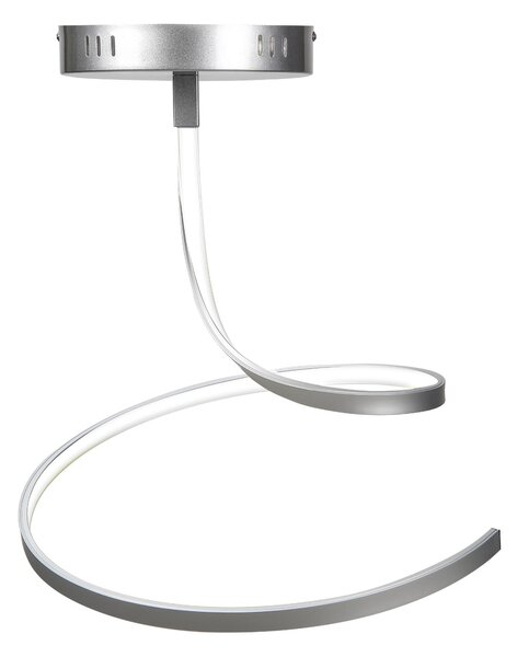 Plafoniera Lampada Da Soffito a LED SHINE 6 in acciaio e policarbonato 40x40xh40 cm 18 W- 1840 Lumen , colore silver satinato