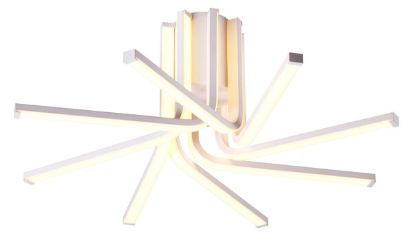 Plafoniera Da Soffitto a LED MISTRAL in Alluminio e policarbonato 42x42xh 22 cm- 56 W- 3225 Lumen Colore bianco