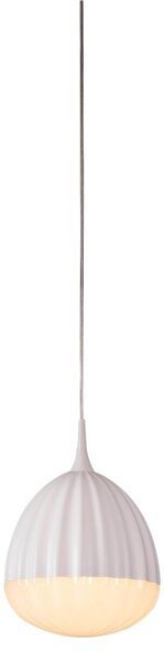Lampada a sospensione, Plafoniera a LED LOTUS in acciaio e policarbonato 24x24xh18 cm - filo 120 12 W- 1600 Lumen , colore bianco