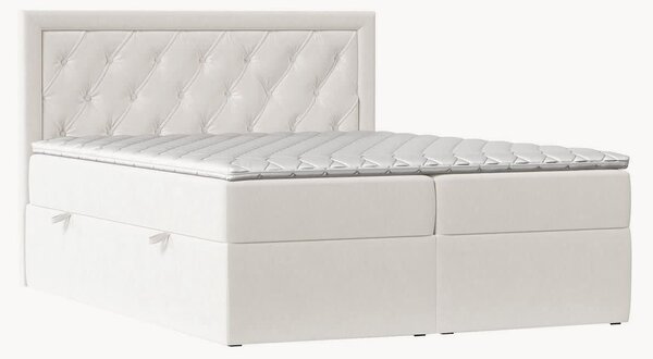 Letto boxspring in velluto fatto a mano con contenitore Maestro, H3