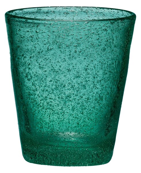 Bicchieri Acqua Tumbler Drink 6 pezzi Surf diametro 9xh10 cm - 300 cc in vetro soffiato adatto alla lavastoviglie colore ottanio