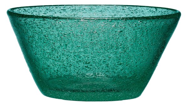 Coppette macedonia in vetro soffiato 6 Pezzi Dimensioni � 9 x h 10 cm lavabile in lavastoviglie, adatta al microonde colore ottanio
