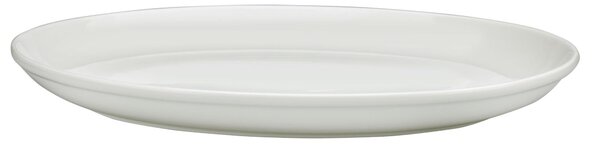 Piatto Ovale da portata in porcellana alluminica al 30 % MIAMI 38x29xh4,5 cm lavabile in lavastoviglie, ideale per la ristorazione anti sbeccatura
