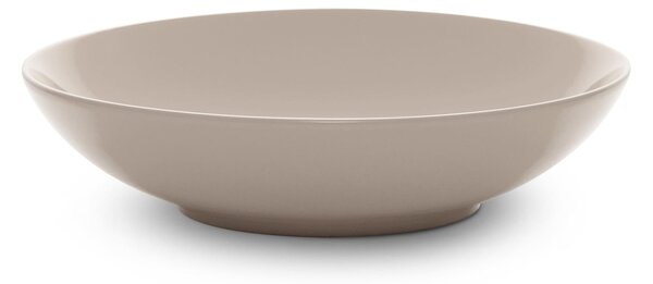 Piatti Fondi set pezzi 6 posti tavola in porcellana con decoro Sottosmalto Collezione Mitika lavabile in lavastoviglie colore Gubbio Grigio