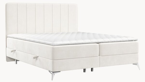 Letto boxspring in velluto fatto a mano con contenitore Aggaz, H2
