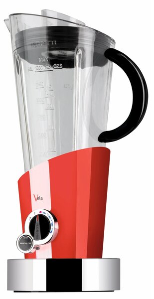 FRULLATORE Elettronico Vela Evolution Dimensioni 22x17x42 cm - peso 3 kg 1,5 LT 500 WATT 4 VELOCITA' colore hot rosso