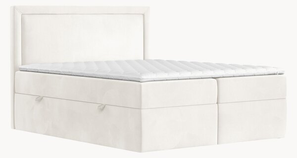 Letto boxspring in velluto fatto a mano con contenitore Rebecca, H3