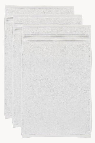 Set di 3 asciugamani ospite in cotone Sheer