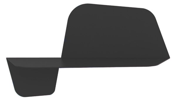 Mensola da Parete in acciaio sagomato verniciato a polvere FLAP 600 Ali Di Farfalla Dimensioni 59x29xh26 cm colore Nero