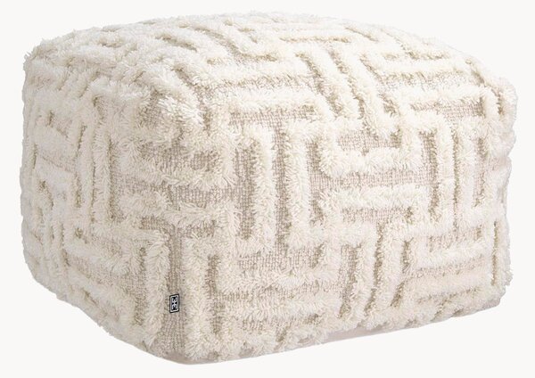 Pouf in lana fatto a mano Amphion