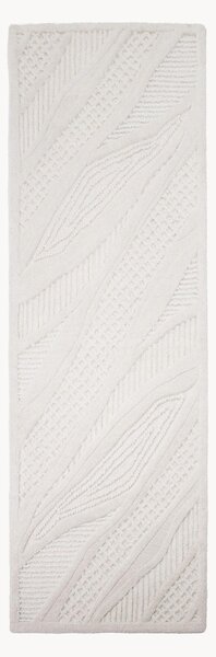 Passatoia in lana fatta a mano con motivo in rilievo Sculptured Abstract