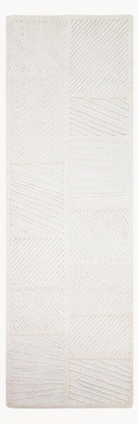 Passatoia in lana fatta a mano con motivo in rilievo Sculptured Blocks