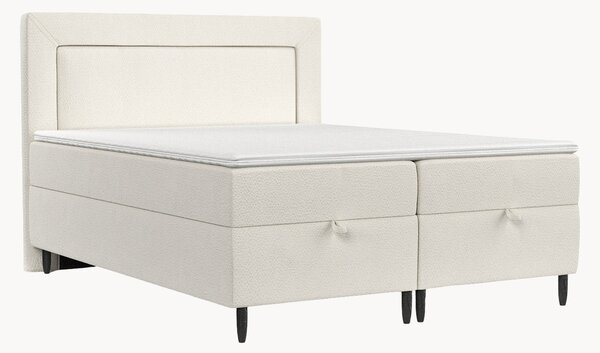 Letto boxspring fatto a mano con contenitore Nea, H3