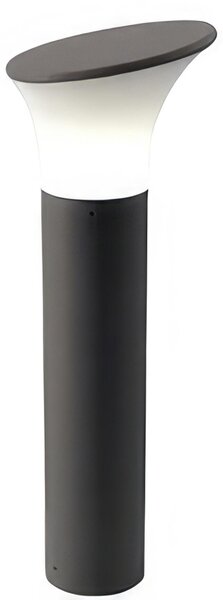 Applique in pressofusione di alluminio BELEN PALO BASSO E27 Dimensione 19,8x17,3x h 21,3 cm Diffusore in termoplastico opalino colore GRAFITE