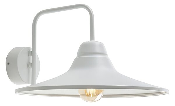 Applique con Struttura in metallo. Portalampada in porcellana Dimensioni 35x39xh21,5 cm MONET APPLIQUE IN BASSO GRANDE E27 colore BIANCO