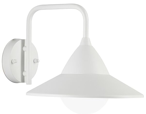 Applique in alluminio e metallo YUKON APPLIQUE IN BASSO 20W LED CCT3 Dimensioni 34,4x27xh 25,5 cm Diffusore in termoplastico opalino colore BIANCO