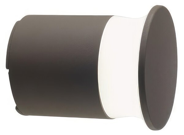 Applique in alluminio pressofuso KEP APPLIQUE Dimensioni Diffusore 9x10,7xh 13 cm in termoplastico opalino 9W LED 3000K colore CAFFE'