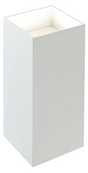 Applique in alluminio pressofuso TOWER APPLIQUE DOPPIA Dimensioni Diffusore � 8,1xh 18 cm in vetro trasparente. 6W 6W LED 3000K colore BIANCO