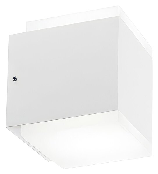 Applique in alluminio pressofuso TANGO APPLIQUE DOPPIA Dimensioni 10,7x90xh11 cm Diffusori in acrilico satinato 7W 7W LED 4000K colore BIANCO