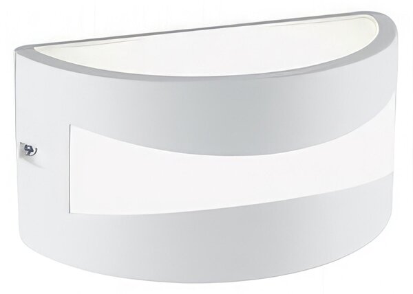 Applique in alluminio pressofuso TIBET APPLIQUE CHIUSA Dimensioni 22x10,8xh 12,1 cm 10W LED 3000K colore BIANCO