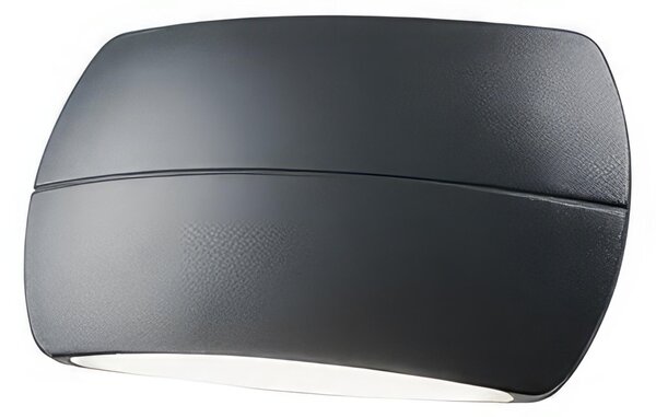 Applique in alluminio pressofuso PILLOW APPLIQUE DOPPIA 5W 5W LED 4000K Dimensioni 20x5,3 x h 10 cm Diffusore in termoplastico opalino colore GRAFITE