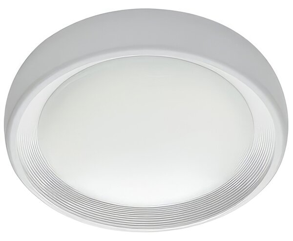 Plafoniera in termoplastico LOFT PLAFONIERA TONDA13W LED 4000K Dimensioni �24,5xh6,8 cm Diffusore in termoplastico opalino colore BIANCO