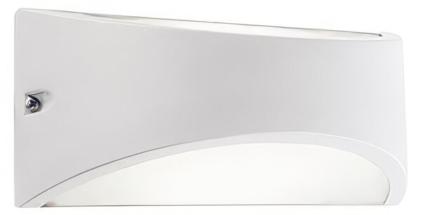 Applique in alluminio pressofuso LHASA APPLIQUE FASCIA Dimensioni 22x10xh 10 cm Diffusore in termoplastico opalino10W LED 4000K colore BIANCO