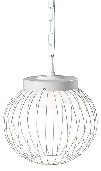 Sospensione in alluminio e metallo CAGE SOSPENSIONE 20W LED 4000K Dimensioni 25,3xh 23,6 cm Diffusore in termoplastico opalino colore BIANCO