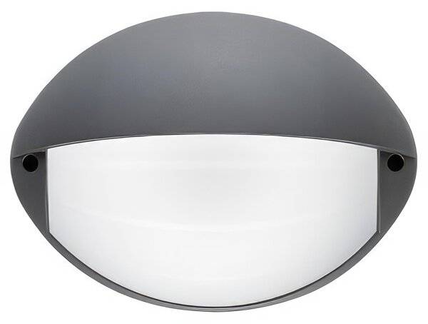 Applique con palpebra in alluminio pressofuso di alta qualit� COCONUT APPLIQUE PALPEBRA 7W LED 4000K Dimensioni 23x9,5x h17 cm Diffusore in termoplastico opalino colore GRAFITE