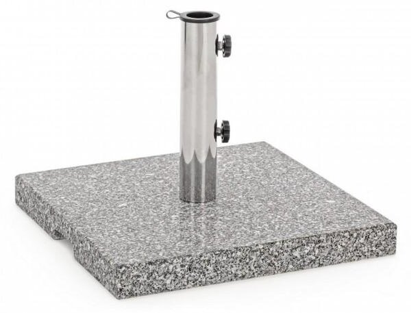 Base Per Ombrellone In Cemento E Granito - 22kg, Resistente E Pesante - Prodotta In Italia