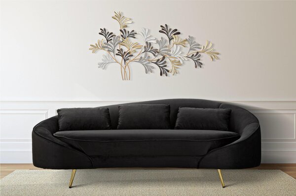 Divano tre Posti con cuscini Modello OSLO Dimensioni 185x84xh 68 cm peso 29 kg rivestimento completamente sfoderabile colore nero