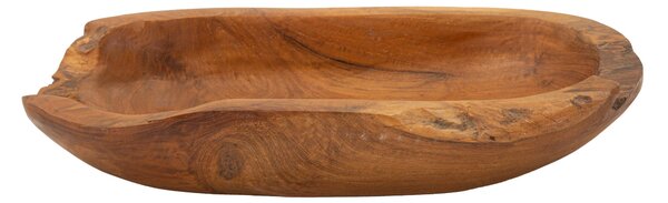 Svuotatasche in teak riciclato, realizzato a mano, realizzato a mano Dimensioni 30x15x5,5 CM - 0,5 kg Colore legno con venature