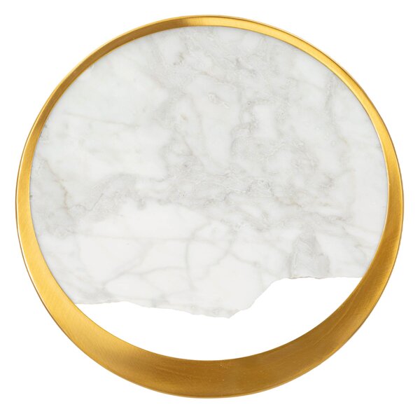 Lampada da parete rotonda con 2 punti luce i Dimensioni � 24x6 cm elegante paralumi in vetro decorazione simil marmo