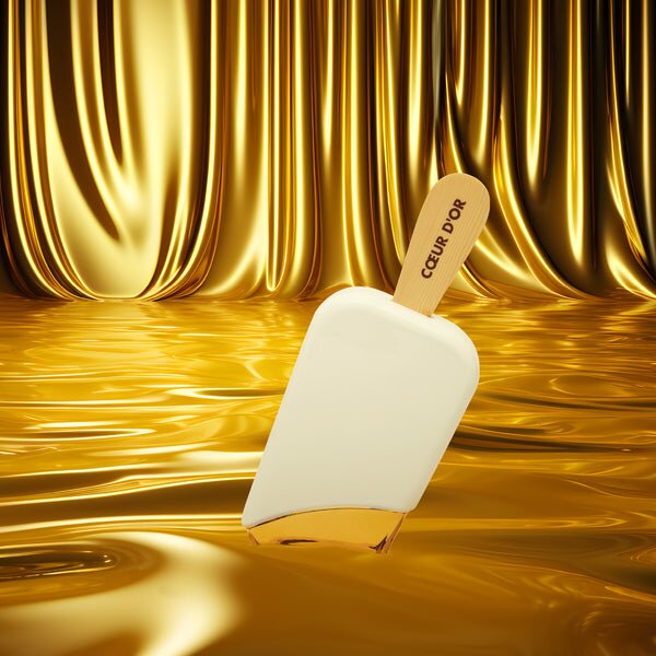 SCULTURA COEUR D'OR H.13 BIANCO E ORO ART. BPZ018/BG SEQUENZE