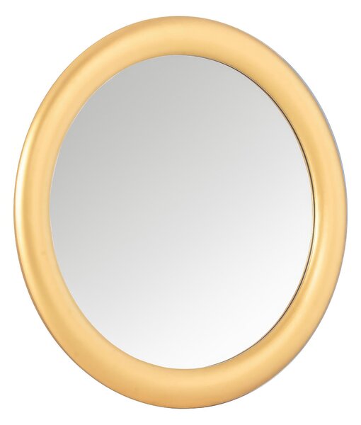 Specchio da parete Icaro Madie e Complementi d'arredo E5, 80x6xH80 cm, Cornice oro, Struttura Legno